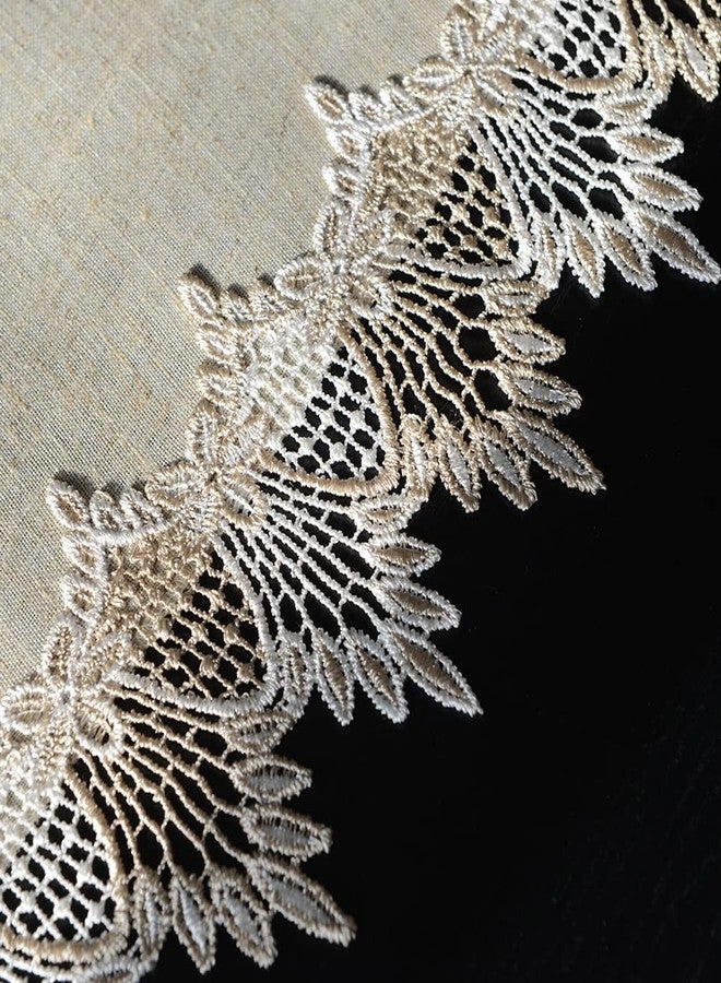 ARTABLE Grey Table Runner Coffee Farmhouse Rustic Macrame Dresser Scarf Lace Small Table Runners for Kitchen Home Outdoor Picnic Wedding Decor (Stone Grey, 16 x 70 Inch) - Image 5